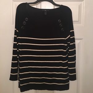 H&M 3/4 Sleeve Striped Sweater