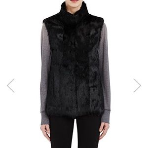 Barneys New York Rabbit Fur Vest