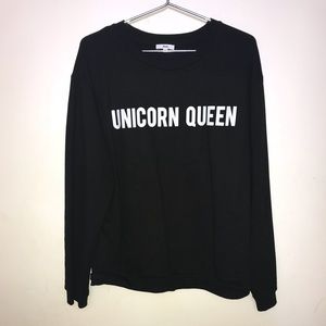 Rad Unicorn Queen Sweatshirt (never worn)