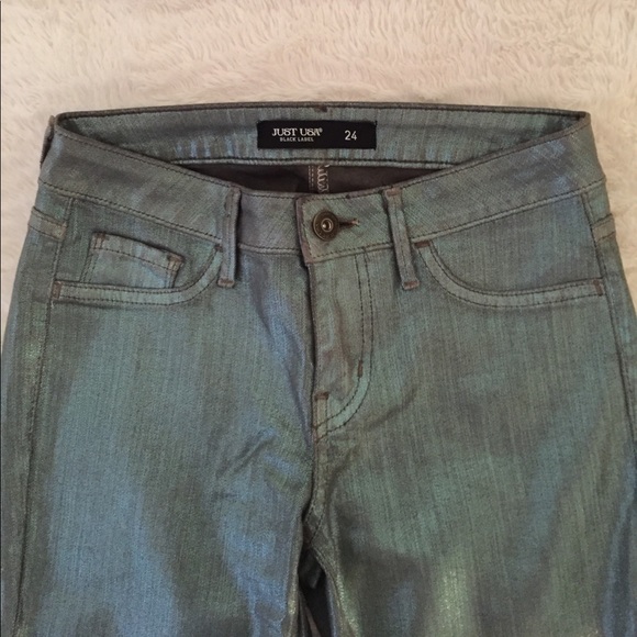 MINT METALLIC JEANS - Picture 4 of 5