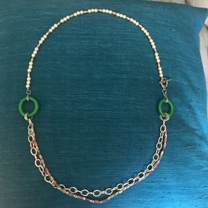 Multi colored beaded necklace