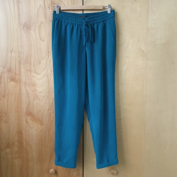 J. Crew Pants - J. Crew Turquoise Crepe Joggers