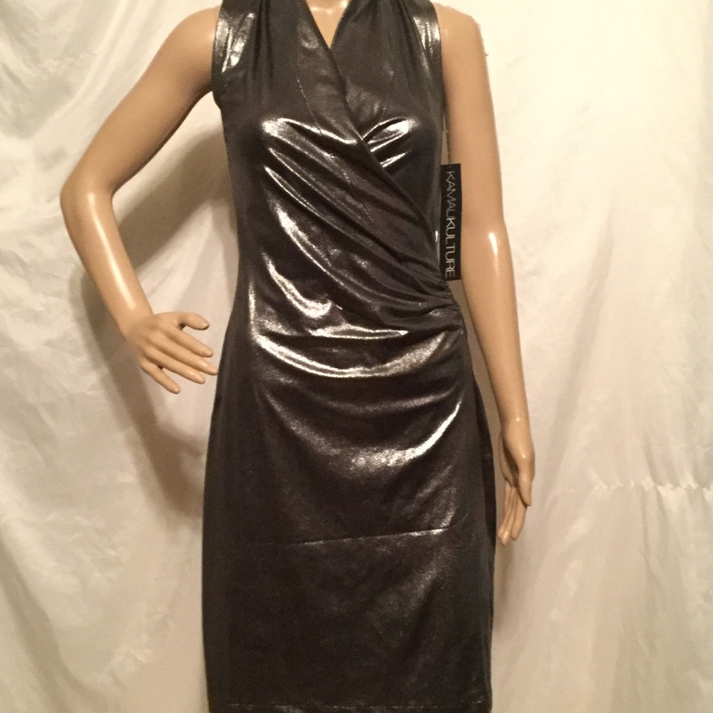 KAMALIKULTURE BY NORMA KAMALI  GRAY Dress SZ XS