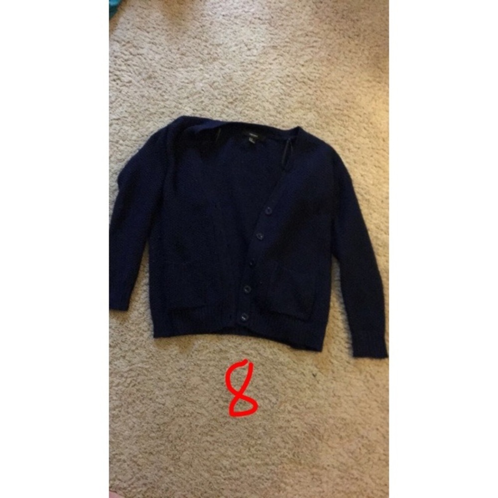 Navy blue cardigan