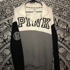 VS PINK Quarter Zip Pullover Hoodie