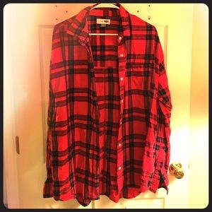 Plaid boyfriend shirt from Old Navy
