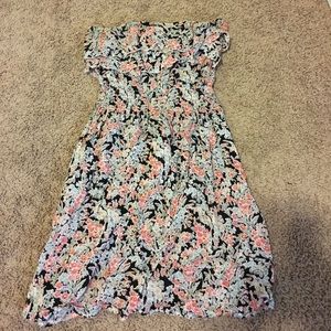 Strapless Floral Sundress