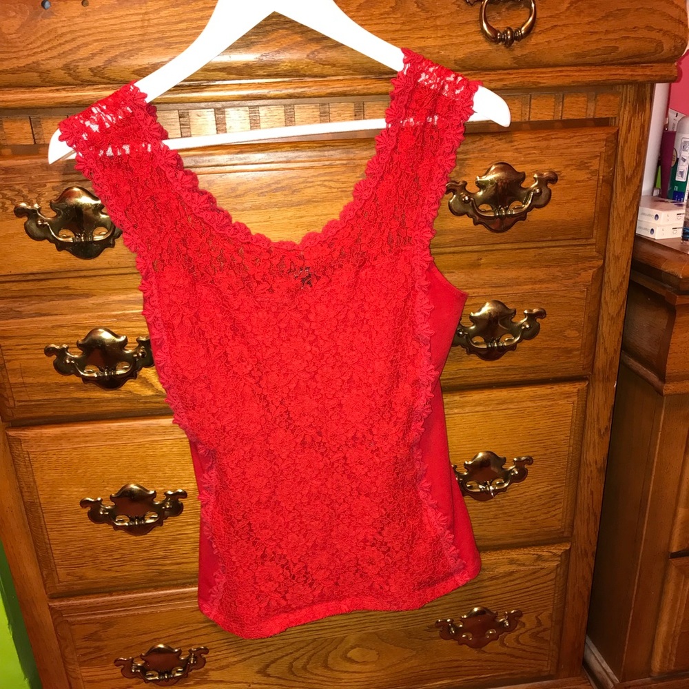 LACE RED EXPRESS DRESS SHIRT
