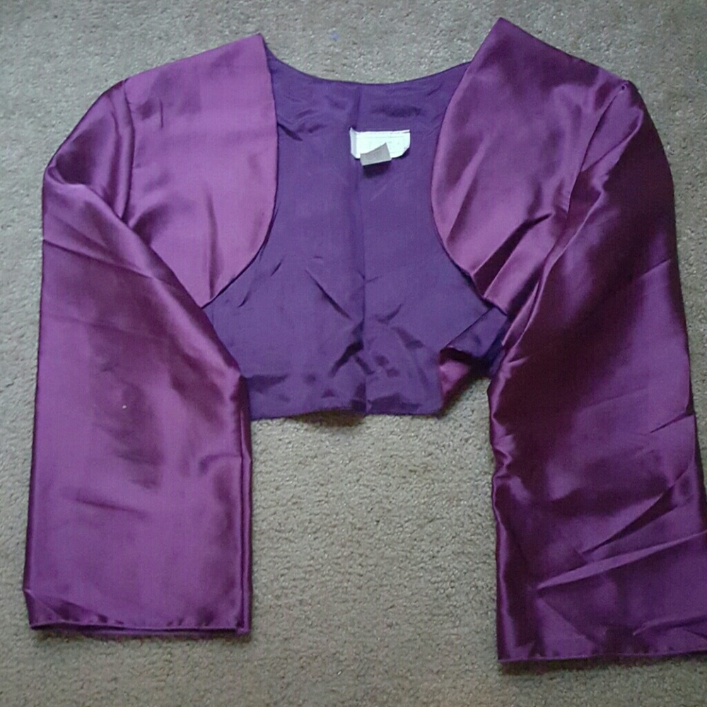 Purple short blazer