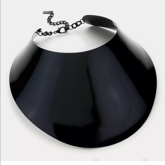 Chunky Metal Choker Necklace - Picture 2 of 6