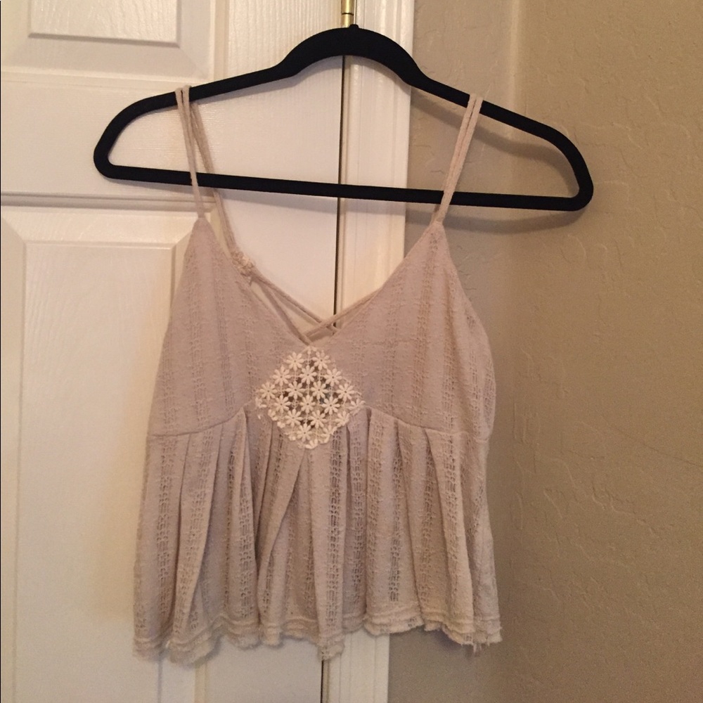 Cream Crop Top by Free People