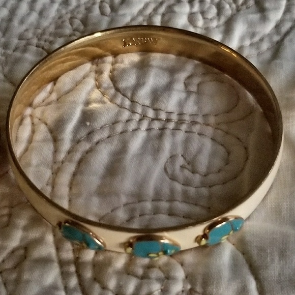 J.Crew Gold Bangle Enamel Bracelet (set of 3 pcs) - Picture 2 of 8