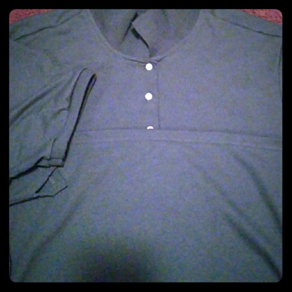 Green Jerzees polo