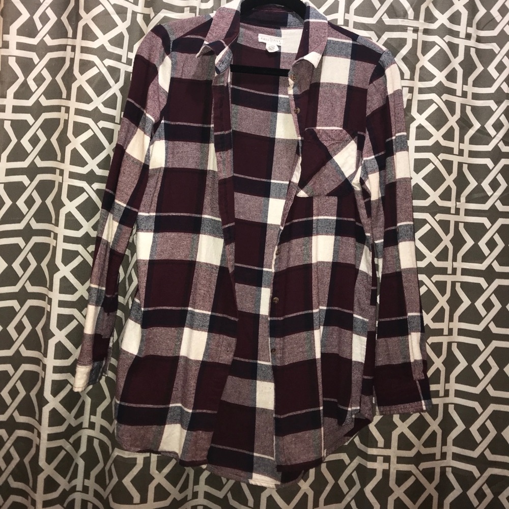 Full Tilt Maroon Flannel