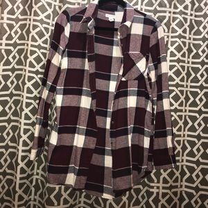 Full Tilt Maroon Flannel