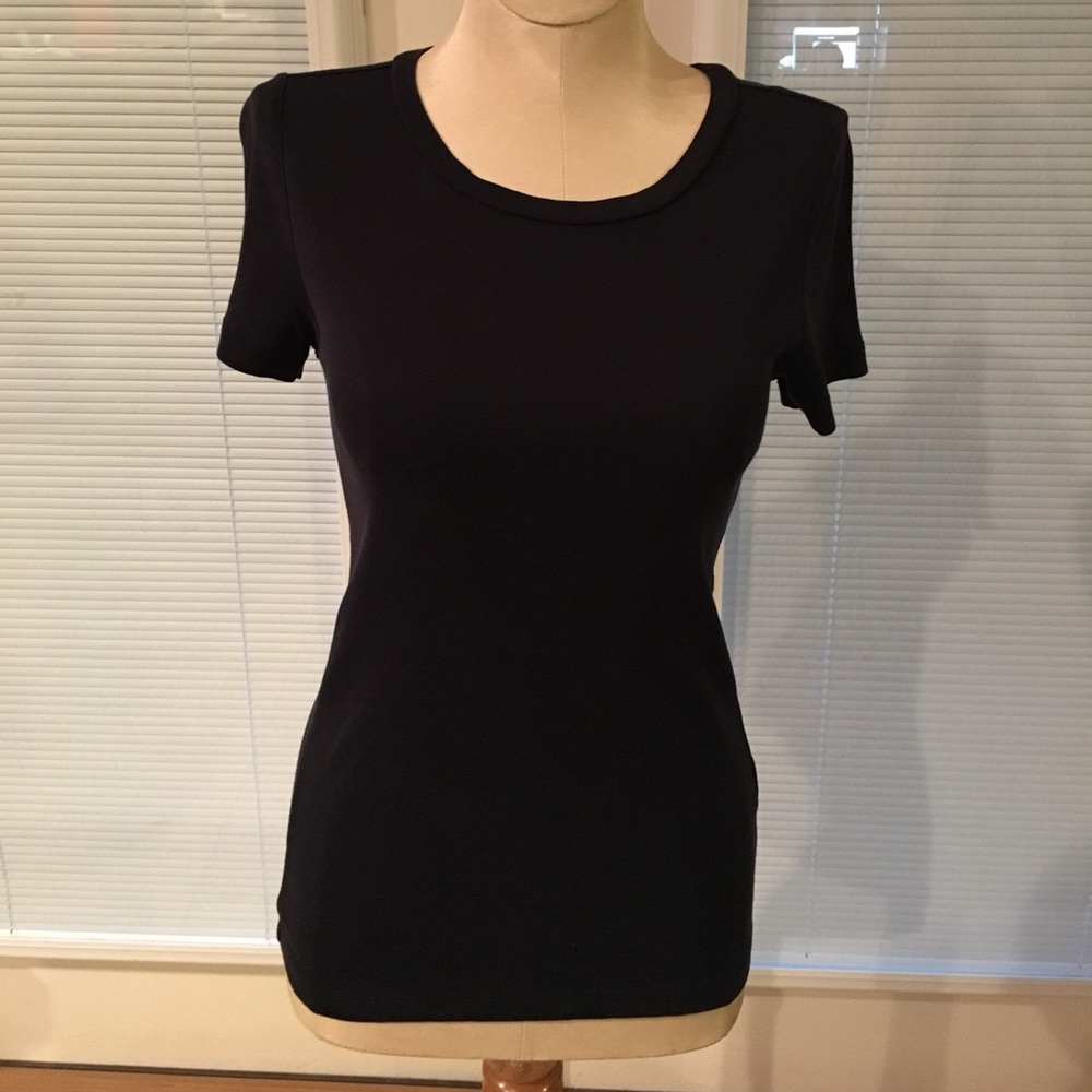 Navy blue J Crew fitted tee