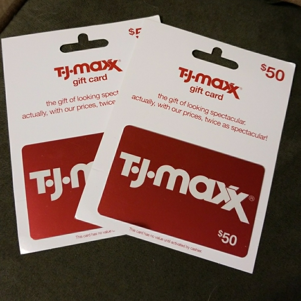 2 pre-paid gift cards