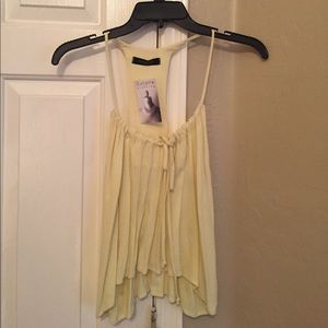 Yellow Summer Crop Top by Solemio