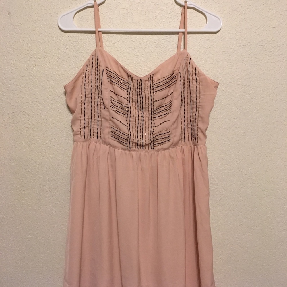 Pink beaded dress