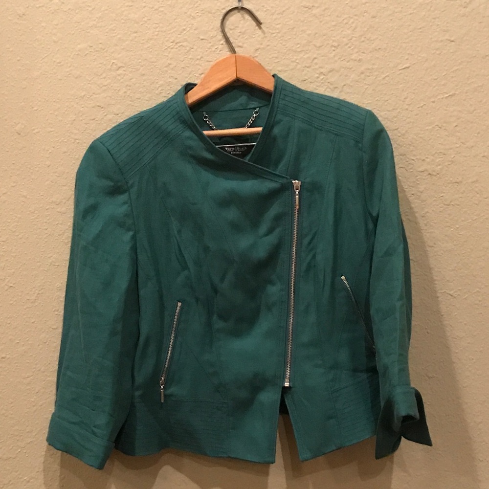 WHBM Moto Linen Jacket 14P