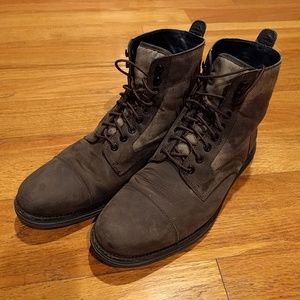 Cole Haan cap toe waterproof combat boots - M10