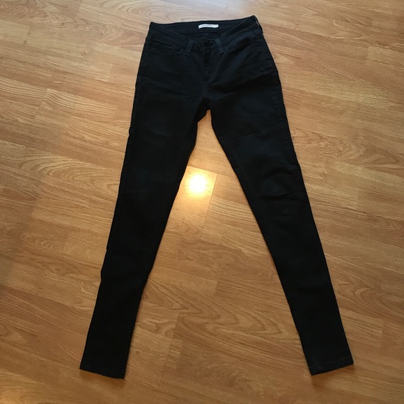 Levi’s super skinny jeans stretchy black - Picture 2 of 3