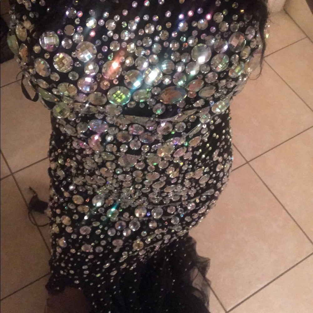 SWAROVSKI BLACK DRESS