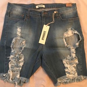 Distressed Bermudas