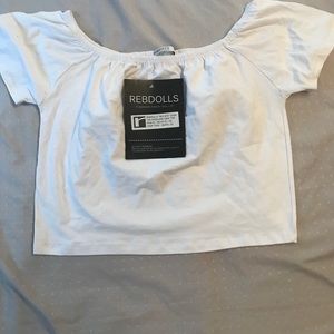 White cropped top by Rebdolls