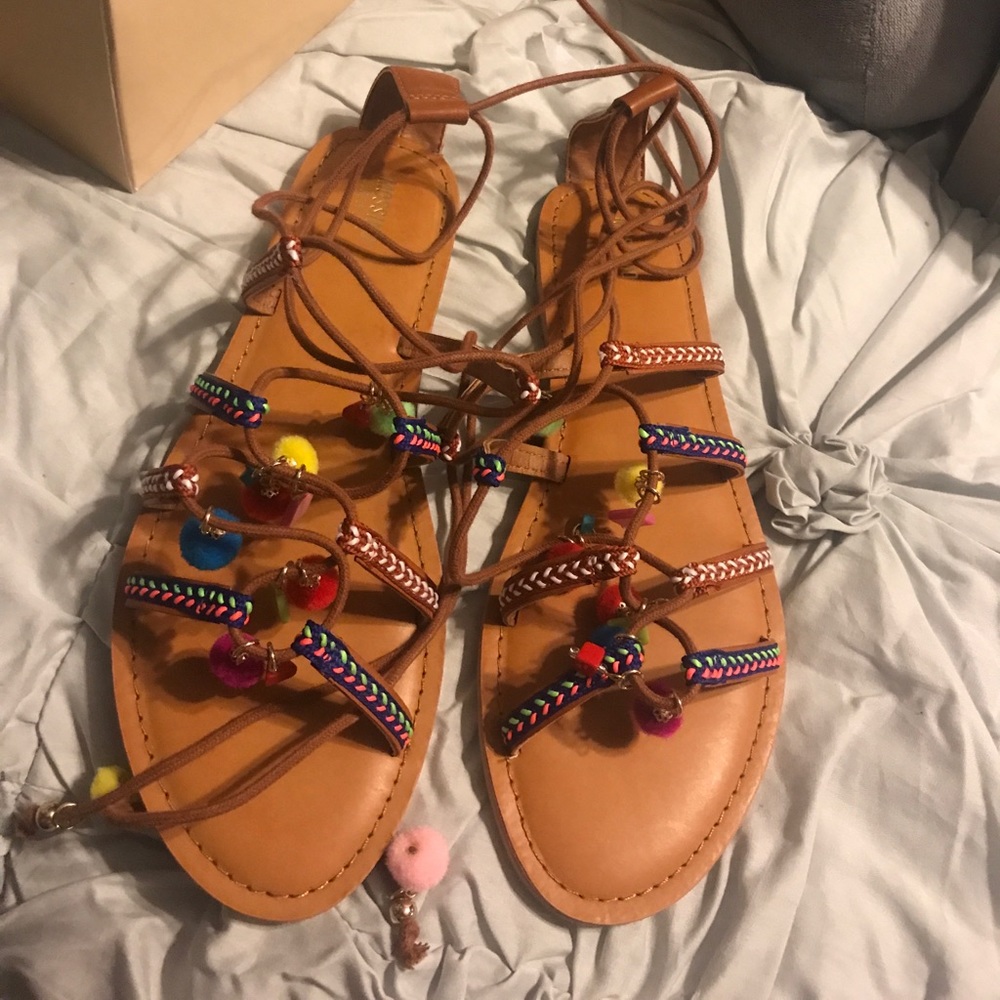 Multicolored sandals