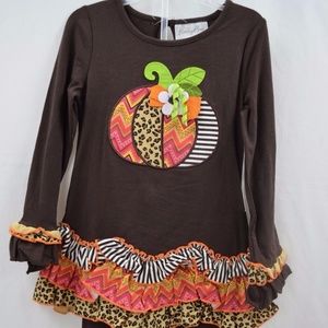 Emily Rose 2pc Thanksgiving Pumpkin Dress Size 2T
