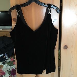 Black velvet top