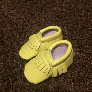 Neon Yellow Baby Mocs