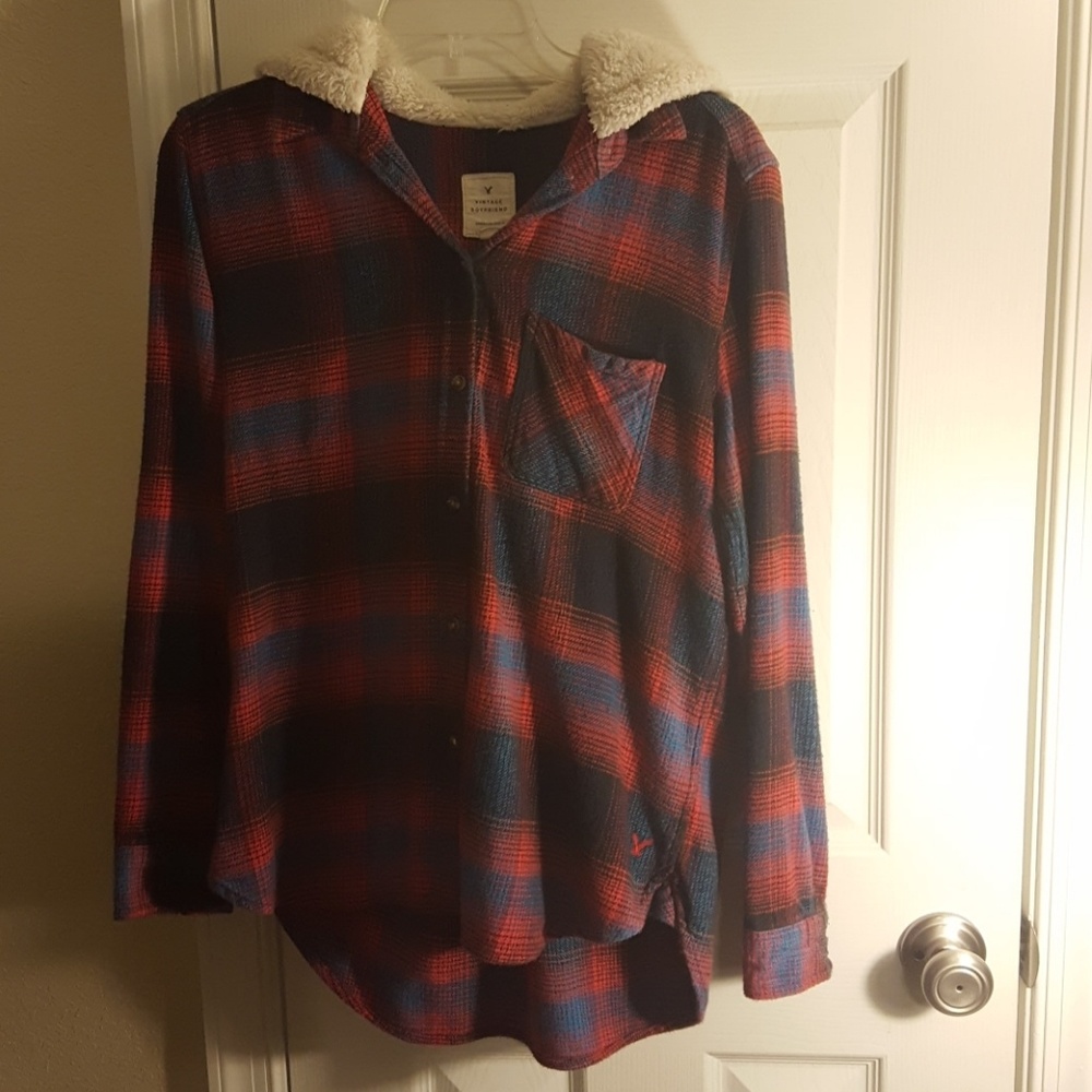 Hooded flannel