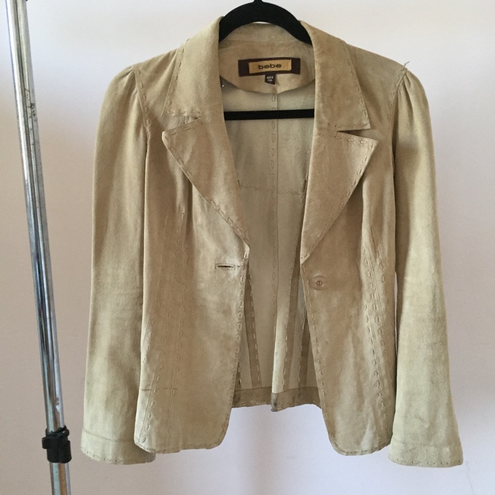 Bebe Suede Genuine Leather Jacket