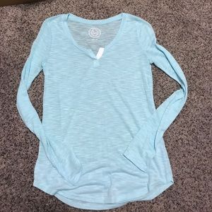 Light blue burnout long sleeve
