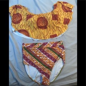 Tribal plus size bathing suit