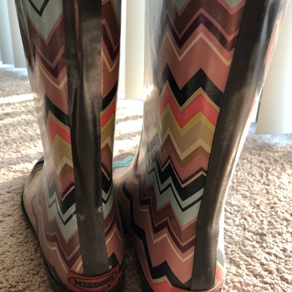 Missoni Multi Color Rainboots - Picture 2 of 3