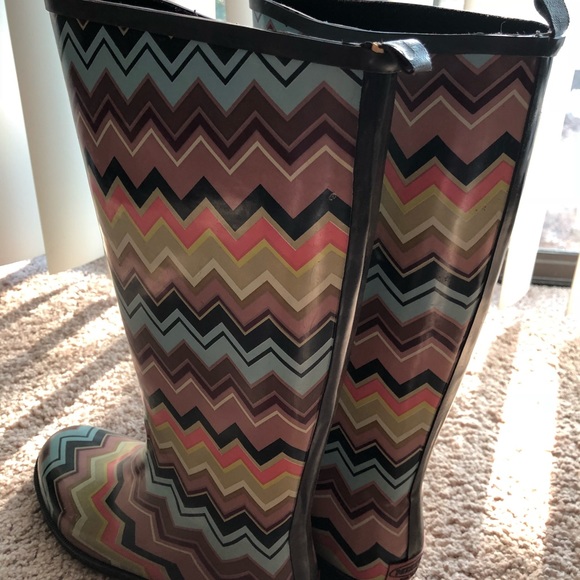 Missoni Multi Color Rainboots - Picture 3 of 3