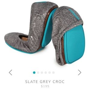 Slate grey croc Tieks
