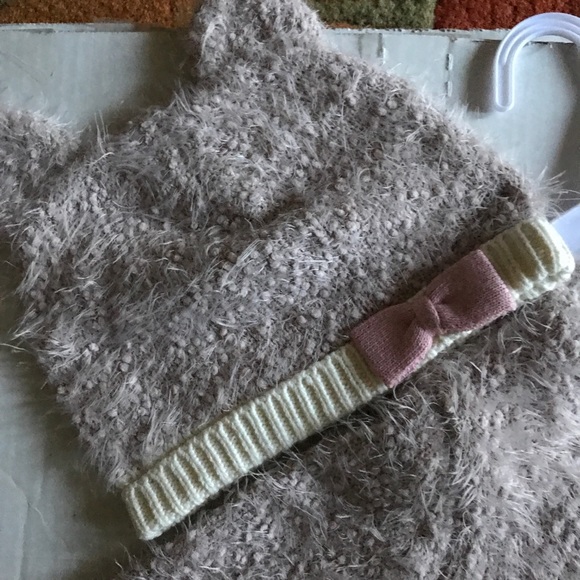 Kitty Cat Fuzzy Yarn Sweater & Hat Toddler Sizes 2T - Picture 4 of 7
