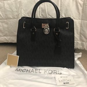 Micheal Kors black leather