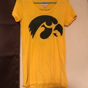 Iowa Hawkeyes PINK fitted T shirt