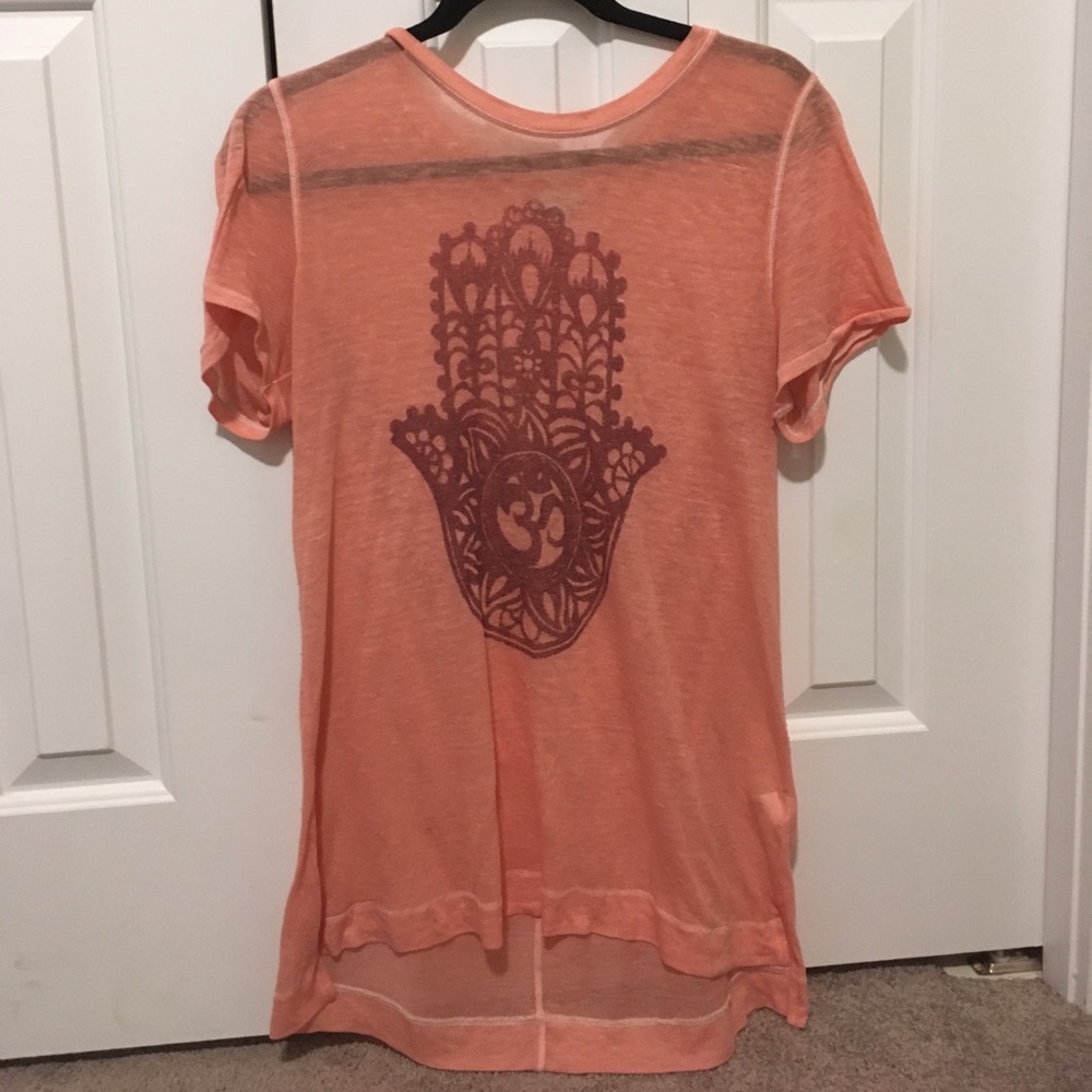 LUCKY brand bohemian hand t-shirt