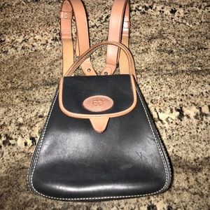 Backpacks are back! Dooney Burke Black&Tan leather