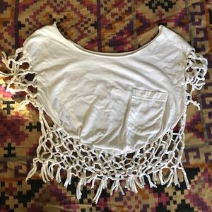 Handmade braided crop top.