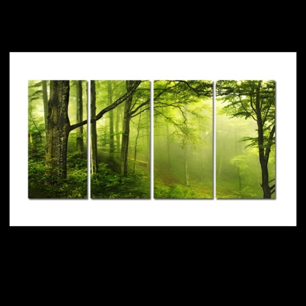 4 panel canvas artwork picture new in plastic