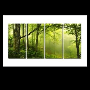 4 panel canvas artwork picture new in plastic