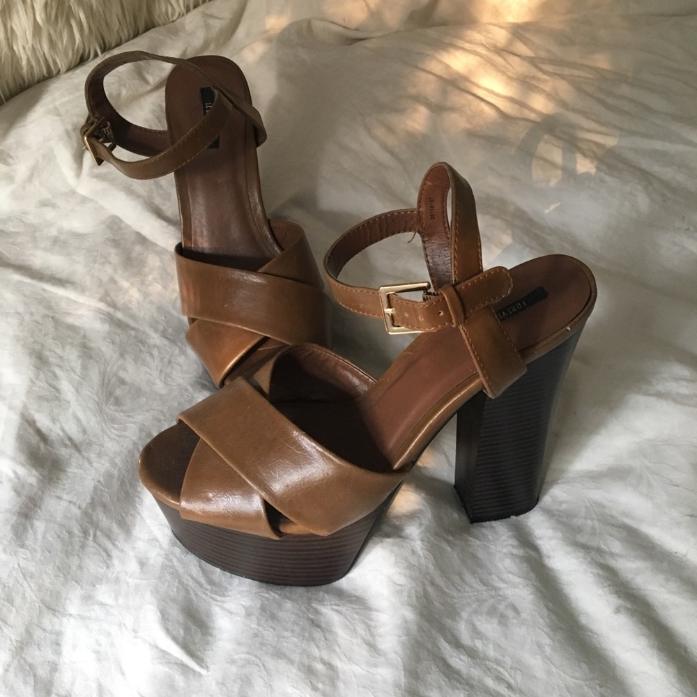 Chunky Browns Heels