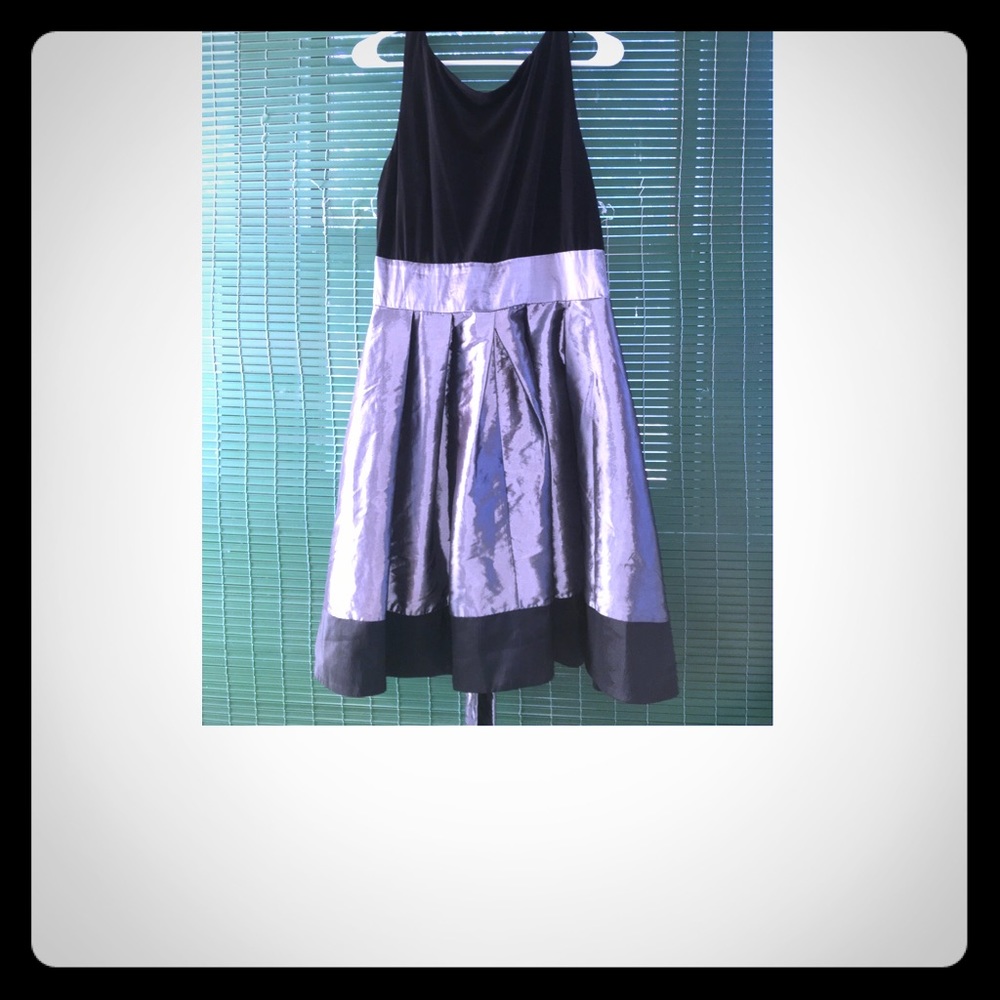 Sleeve lace shantung dress fit and flare size 10